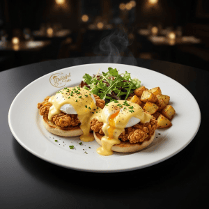 Crispy Chicken Eggs Benedict